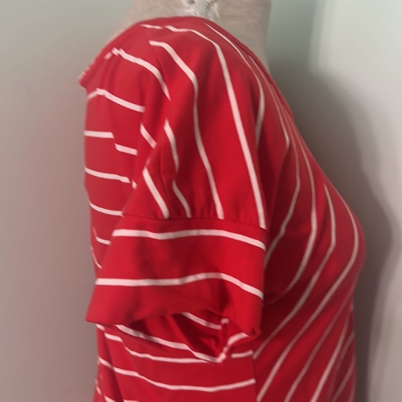 ⭐️ 2 for $15. Jones NY striped tunic blouse stretch comfy top - Picture 4 of 7